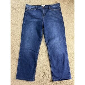 Ella Moss Jeans Women 16 Straight Leg High Rise Preppy Boho